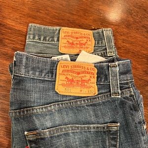 Classic 501 jeans, 2 pairs